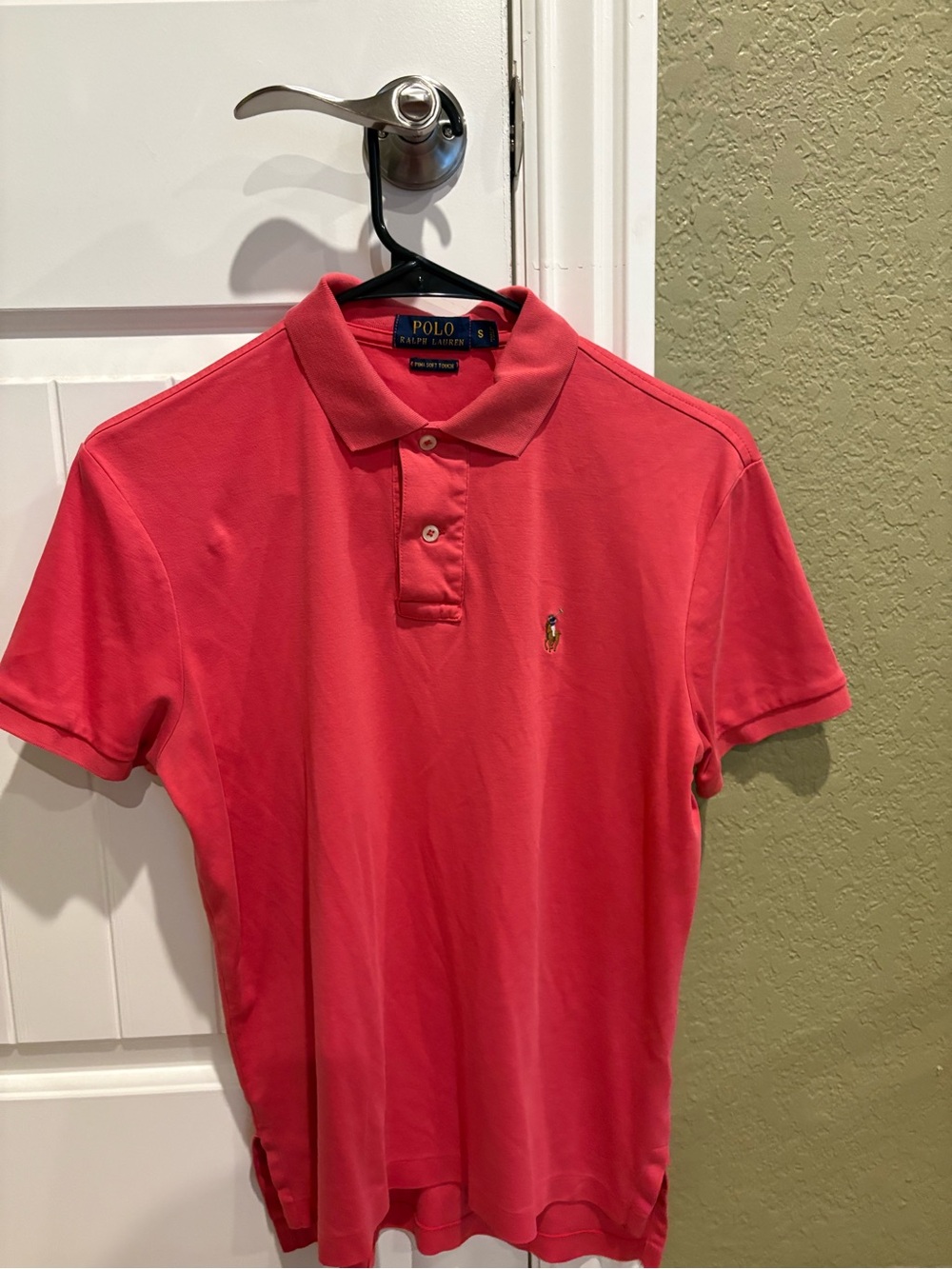 Polo by Ralph Lauren Red-Pink Short Sleeve Polo Shirt